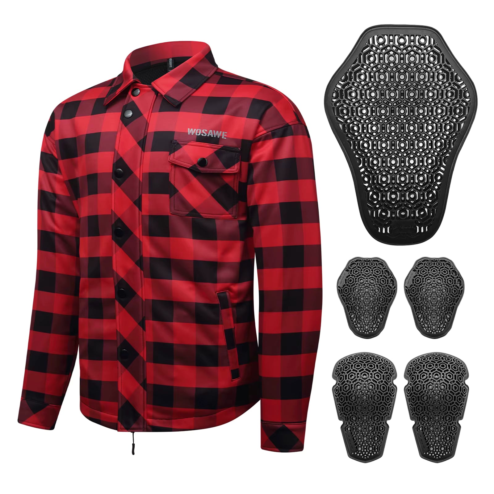 WOSAWE Winter Armored Riding Shirt met CE Protectie – Unisex