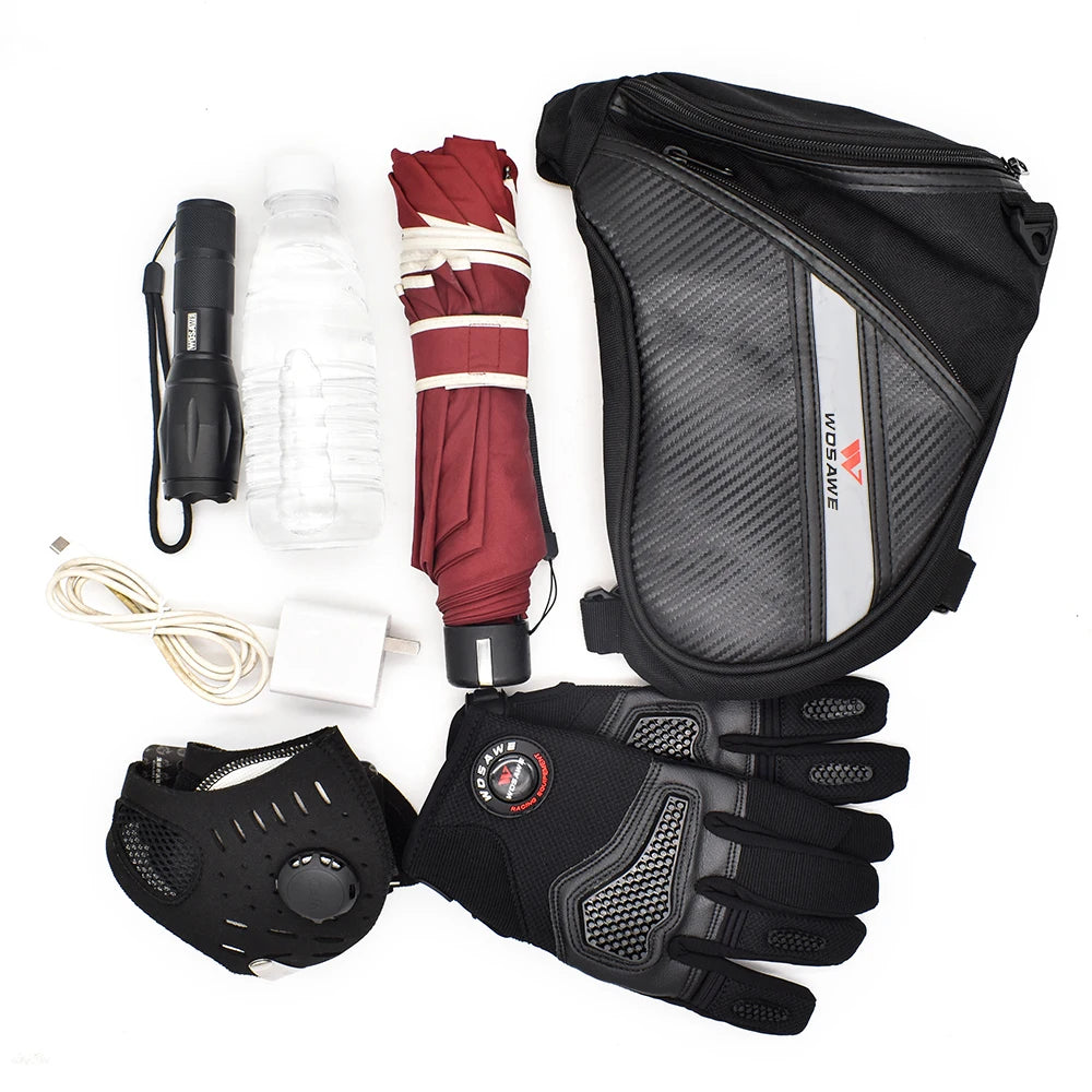 WOSAWE Motor Leg Bag – 3L Waterdichte Bovenbeen Tas