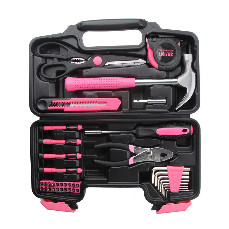 BearMoto™ Pink Motor Tool Set – Roze Gereedschap voor Vrouwen (24/39-delig)
