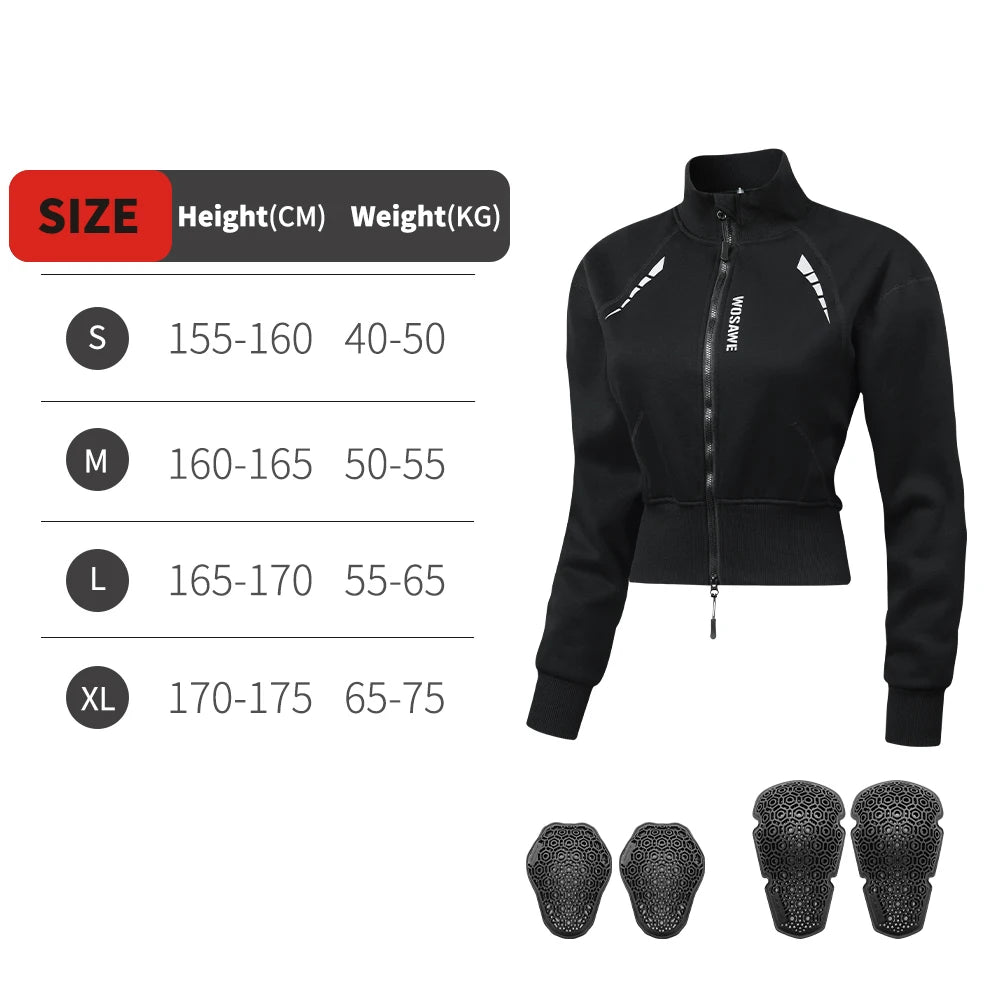 WOSAWE Winter Motorjas Dames met CE Protectie